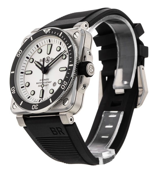 Bell and Ross BR03-92 BR0392-D-WH-ST/SRB